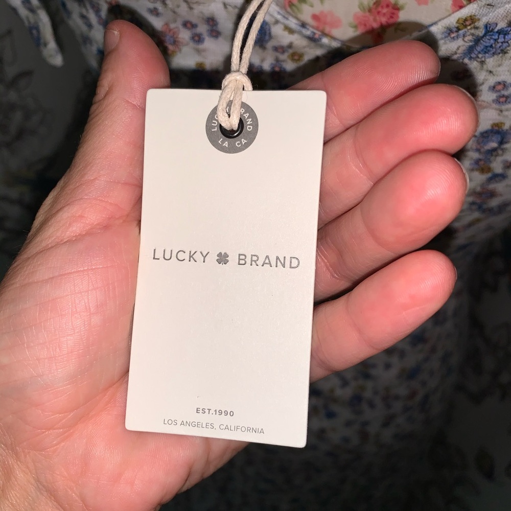 Lucky Brand ✨NWTs✨Tie Shoulder Wrap Dress - Picture 10 of 15